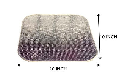 Qson Cake Board 10 Square Silver