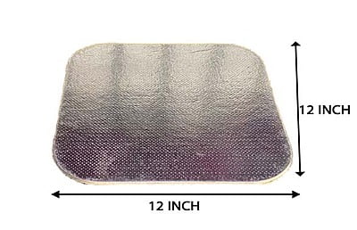 Qson Cake Board 12 Square Silver