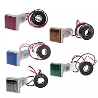 Square Indicator Voltmeter &Ammeter AC50~500 0~100A RED