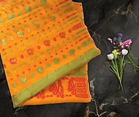 Pili Dhup Jamdani Saree