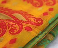 Pili Dhup Jamdani Saree