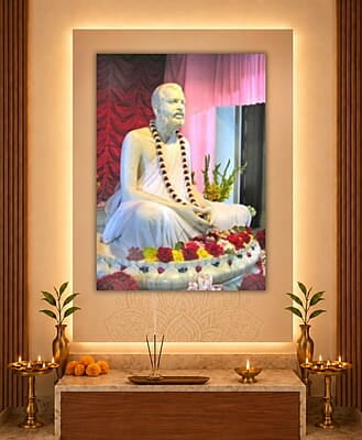 [PP] Sri Ramakrishna - Marble Statue Side Profile - Belur Math
