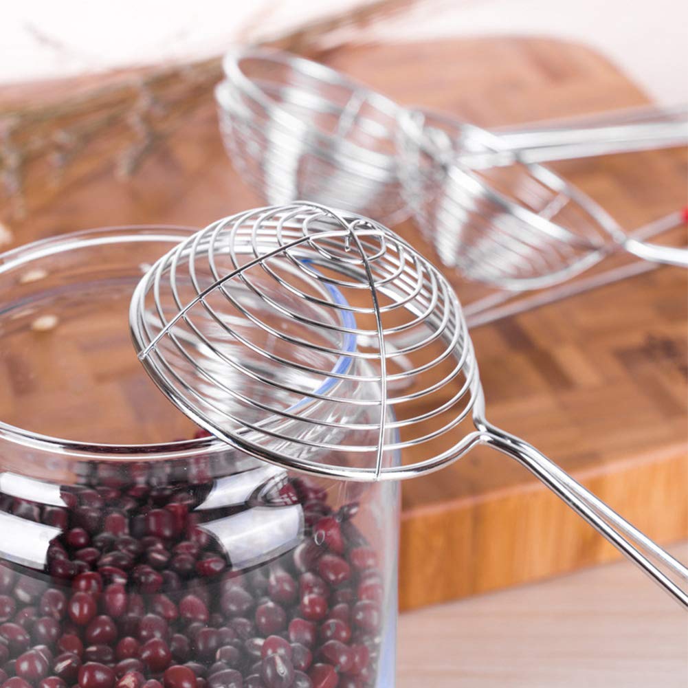Granny Kitchen Stainless Steel Spider Strainer, Mesh Skimmer with Red Handle- Junior