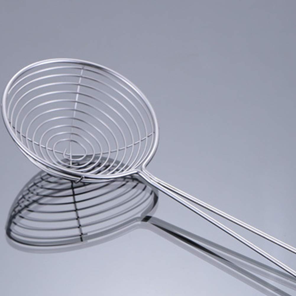 Granny Kitchen Stainless Steel Spider Strainer, Mesh Skimmer with Red Handle- Junior