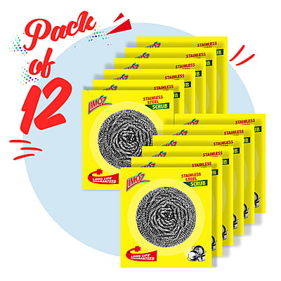 LIMOZ | Stainless Steel Scrub 11G (Pack of 12)