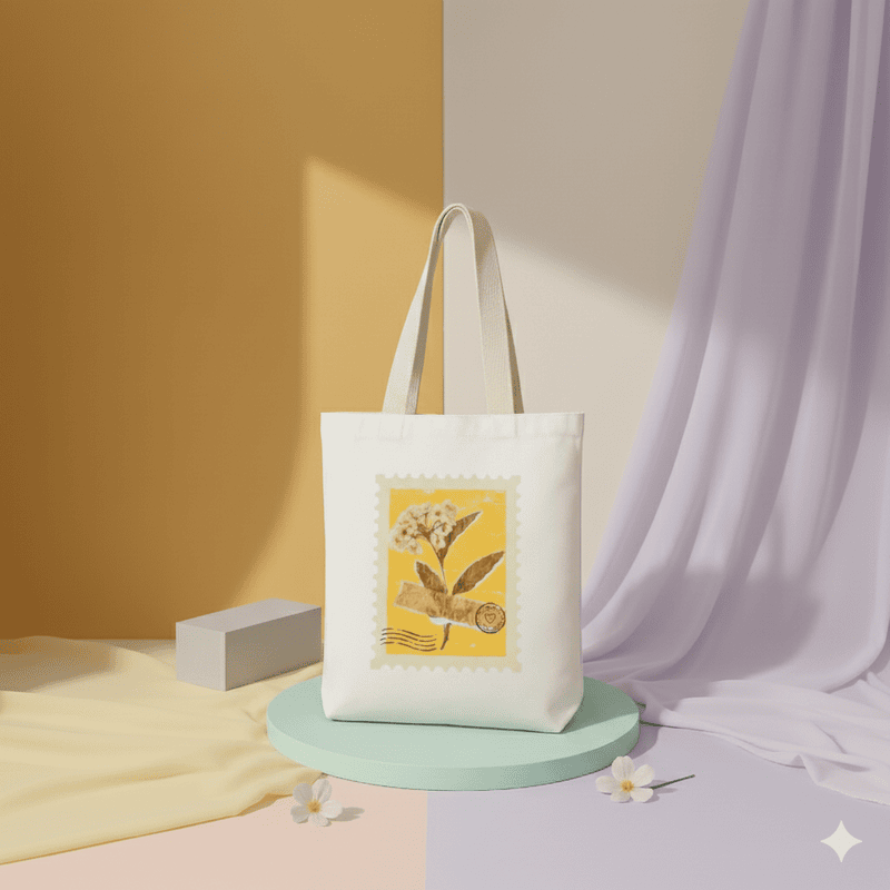 Stamp Flower - Pure-White - Medium