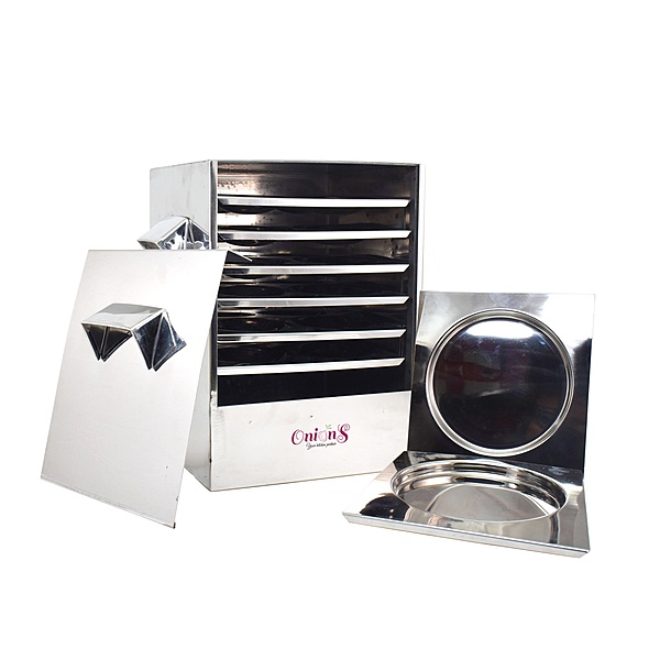 Onions Stainless Steel Cauka/Square/Cubic Idly cooker – FOR HOME USE ONLY