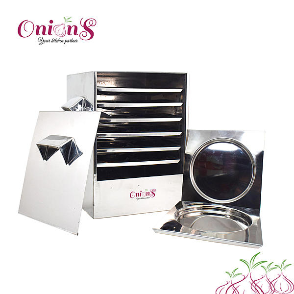 Onions Stainless Steel Cauka/Square/Cubic Idly cooker – FOR HOME USE ONLY