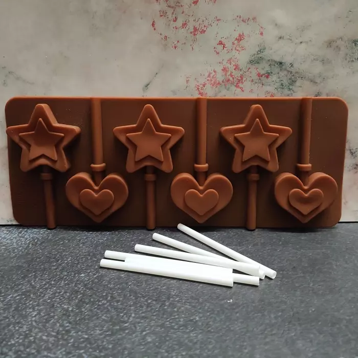 Star/Heart Lollipop Mould