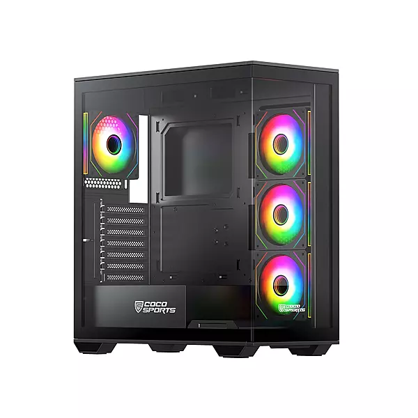 Coconut Stark Z9 Black Mid Tower Gaming Cabinet