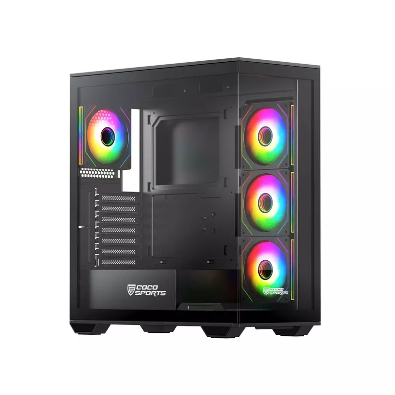 Coconut Stark Z9 Black Mid Tower Gaming Cabinet