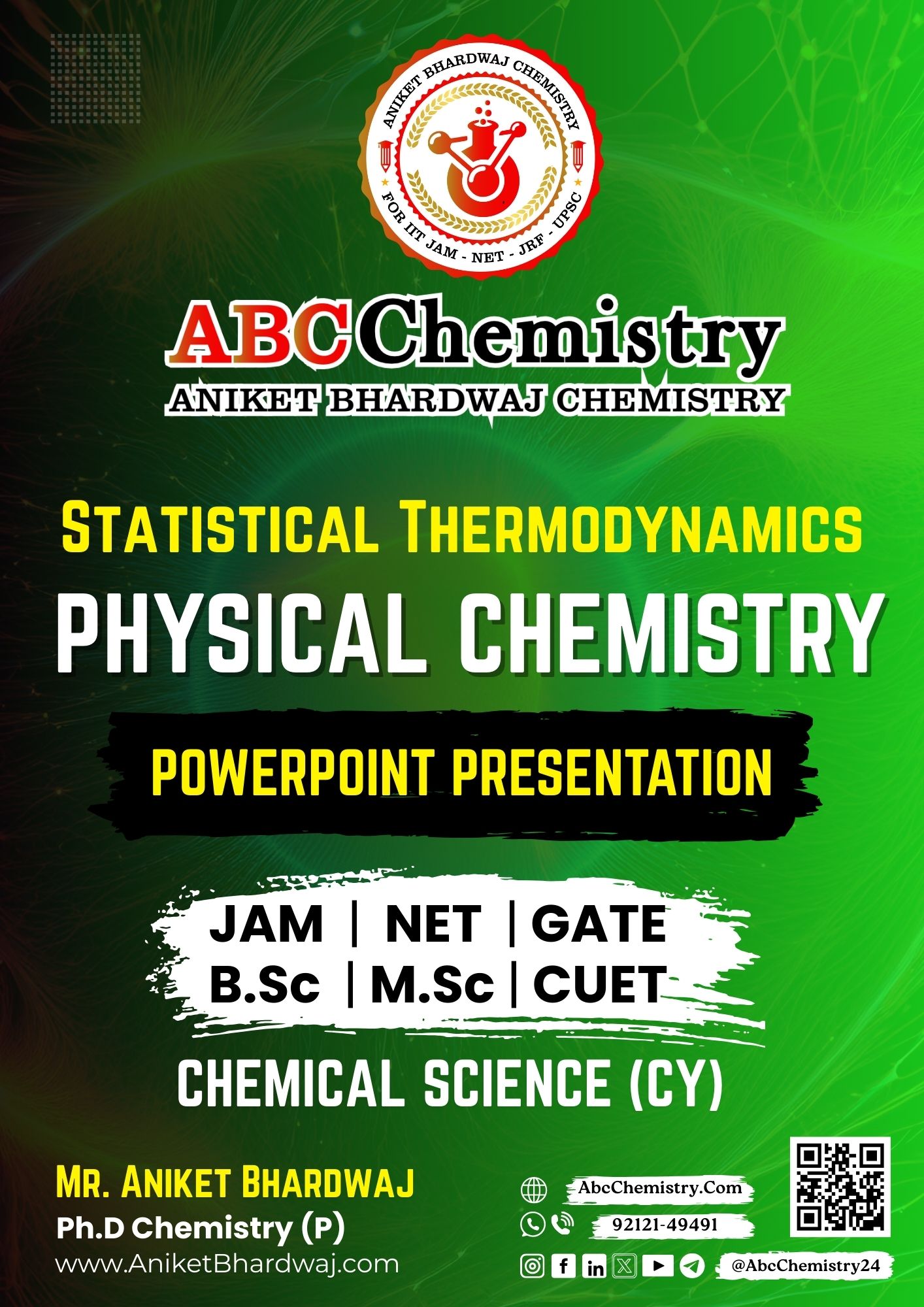 Statistical Thermodynamics Study Material Statistical Thermodynamics Study Material