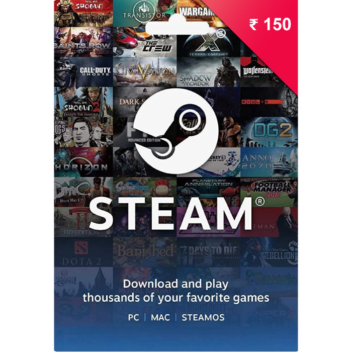 Steam wallet INR 150 GT