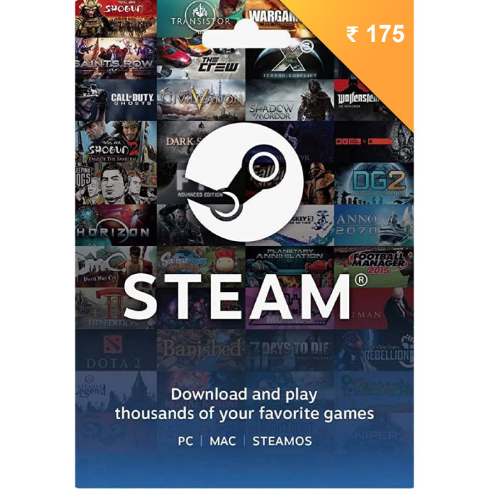 Steam wallet INR 175 GT