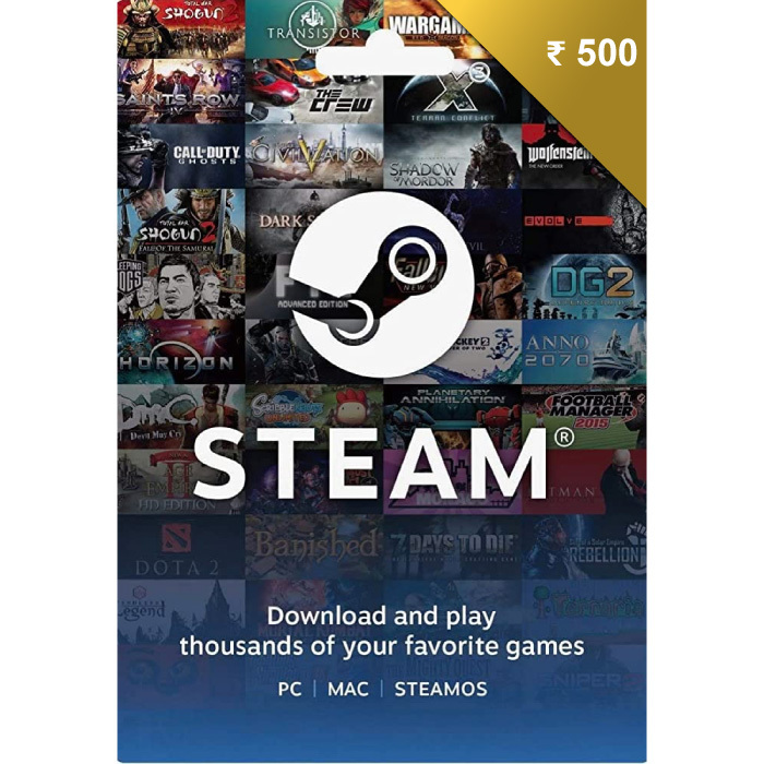 Steam wallet INR 500 GT