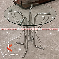 Cafe Table with Glass