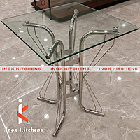 Cafe Table with Glass