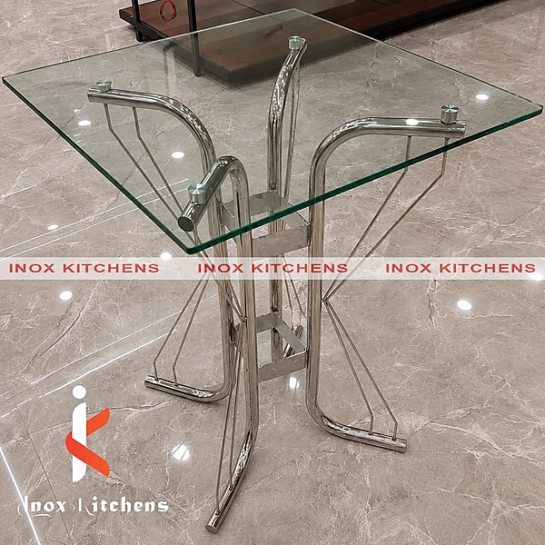 Cafe Table with Glass