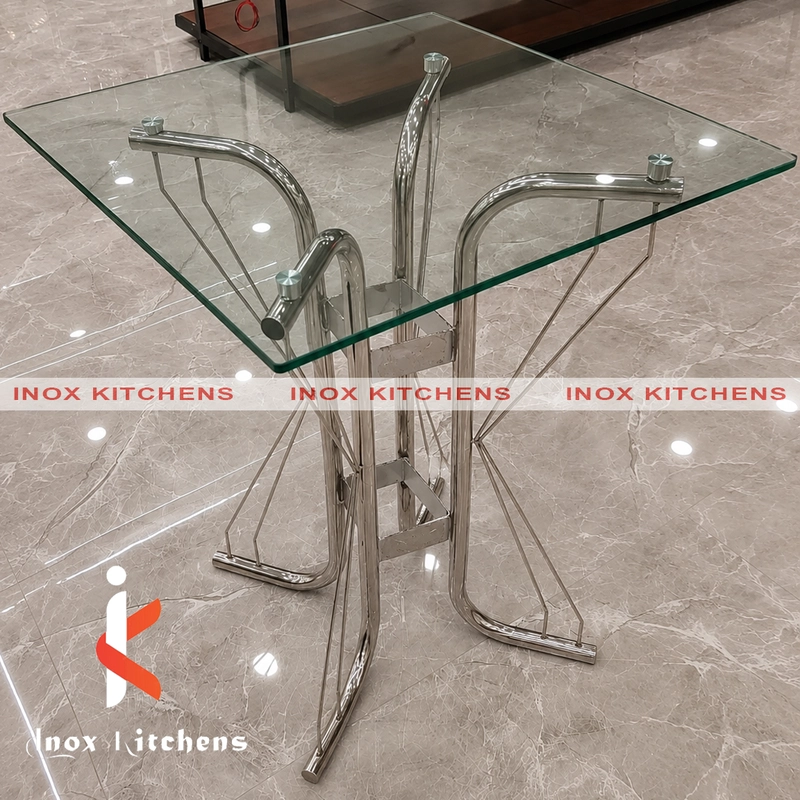 Cafe Table with Glass