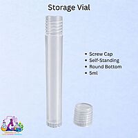 Storage Vial – Screw Cap, Self-Standing, Round Bottom - 5ml