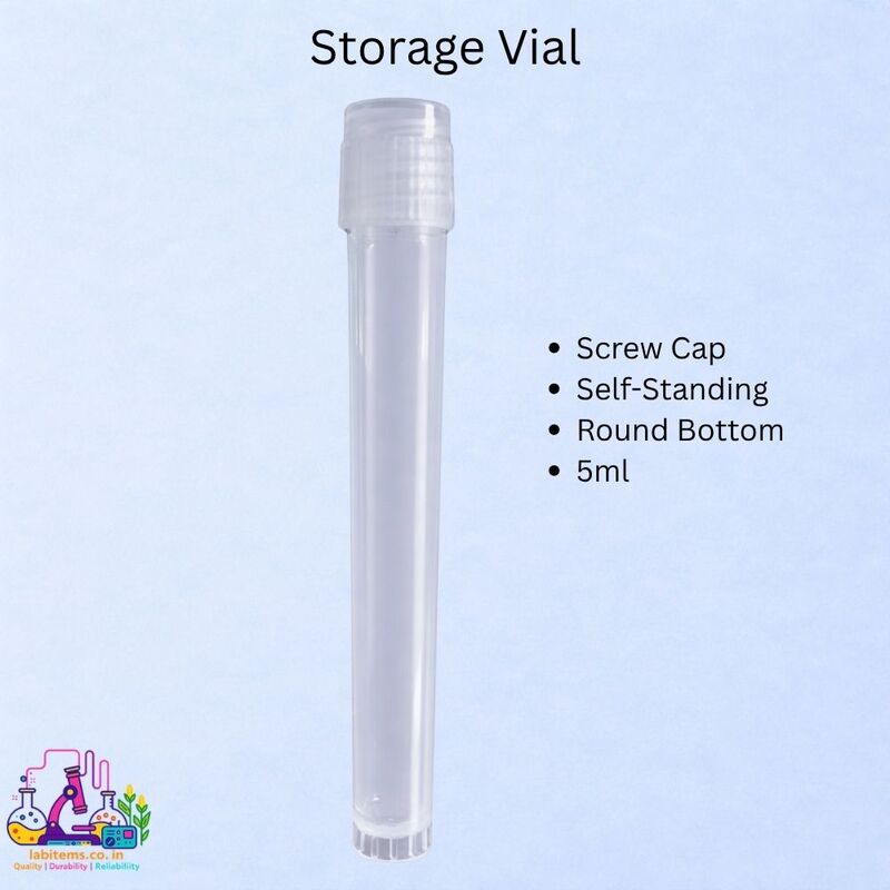 Storage Vial – Screw Cap, Self-Standing, Round Bottom - 5ml