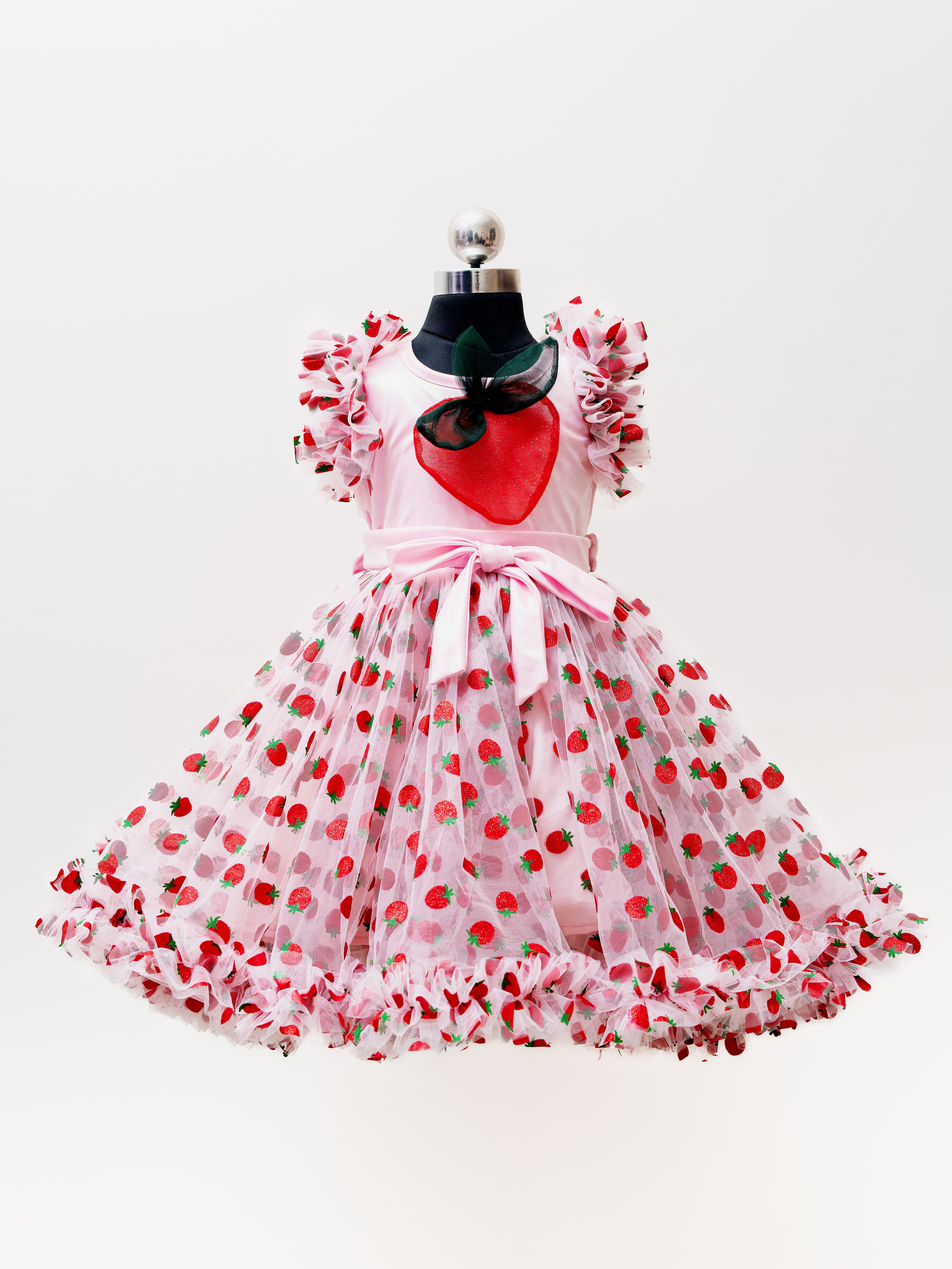 Sweet Strawberry Delight Party Dress