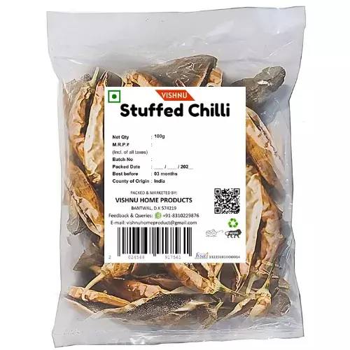 Vishnu Special Stuffed Chilli- 100g