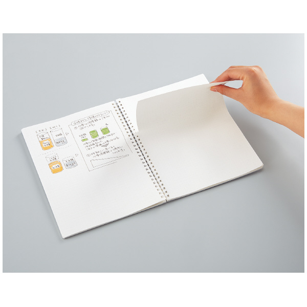 Kokuyo Soft Ring Clear B Ruled 80 Sheets Semi-B5 Transparent