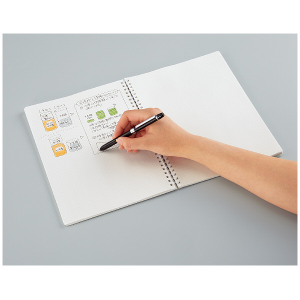Kokuyo Soft Ring Clear B Ruled 80 Sheets Semi-B5 Transparent