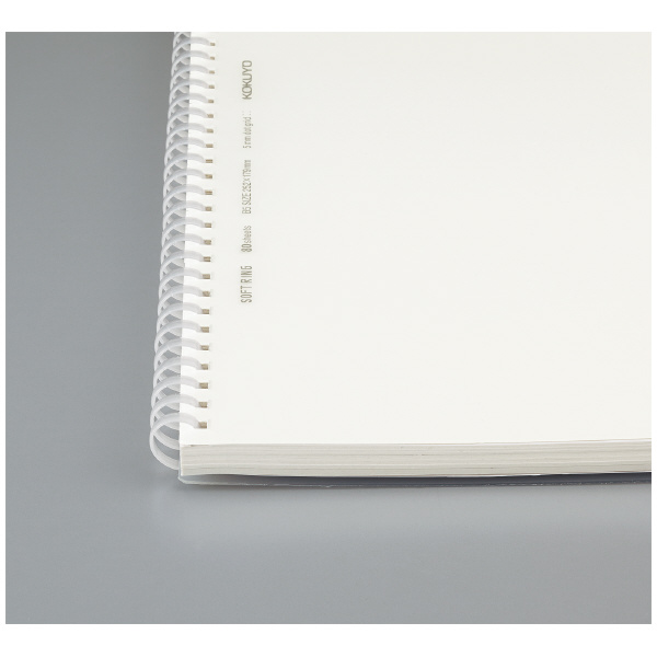Kokuyo Soft Ring Clear Grid Dot Ruled 80 Sheets A5 Transparent