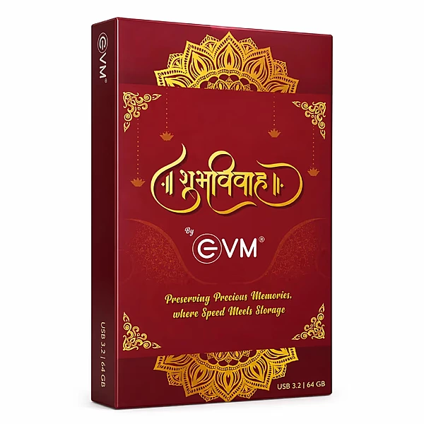 EVM 64GB EnStick USB 3.2 Pendrive "Shubh Vivah" gift pack - EVM-PDA3.2/64GB-SV