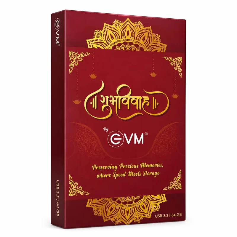 EVM 64GB EnStick USB 3.2 Pendrive "Shubh Vivah" gift pack - EVM-PDA3.2/64GB-SV