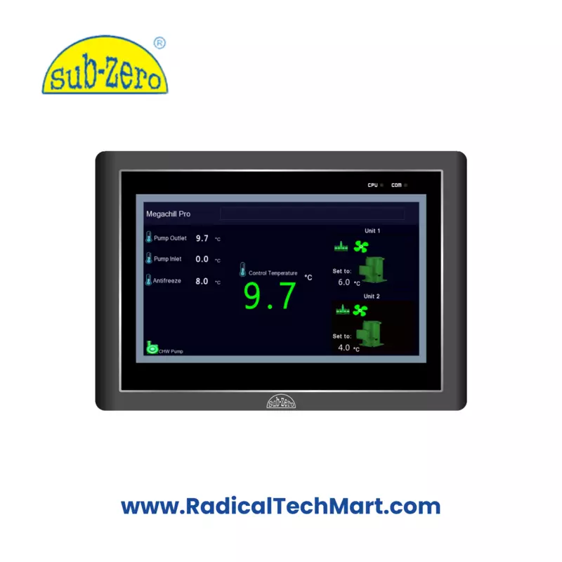 Subzero Mega Chill -2 two-compressor chiller controller panel