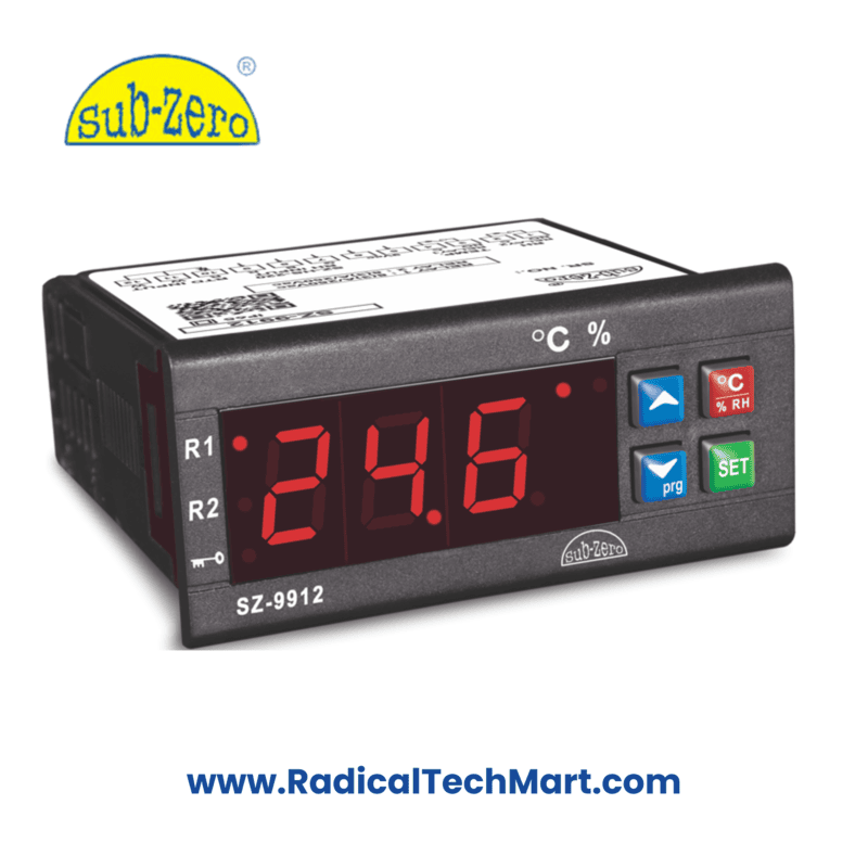 Subzero SZ-9912 Digital Temperature & Humidity Indicator Front View