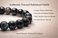 ankkjyoti Suleimani Aqeeq Pearl Beads Bracelet 8mm