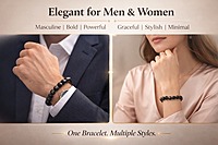 ankkjyoti Suleimani Aqeeq Pearl Beads Bracelet 8mm