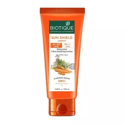 Sun Shield Carrot SPF 40+ Sunscreen Lotion