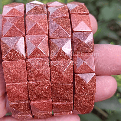 Sun Sitara (Goldstone) Pyramid Bracelet Sun Sitara (Goldstone) Pyramid Bracelet