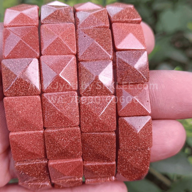 Sun Sitara (Goldstone) Pyramid Bracelet Sun Sitara (Goldstone) Pyramid Bracelet