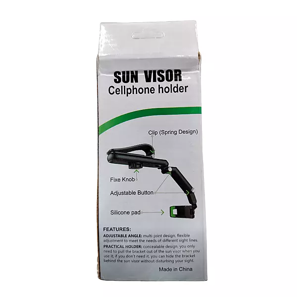 Sun Visor Cellphone Holder – Car Mount | Hands-Free Viewing | Universal Fit