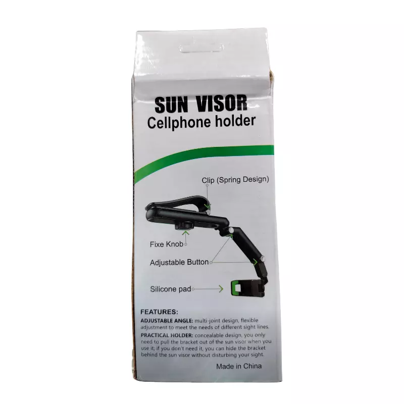 Sun Visor Cellphone Holder – Car Mount | Hands-Free Viewing | Universal Fit