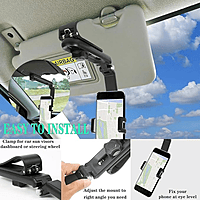 Sun Visor Cellphone Holder – Car Mount | Hands-Free Viewing | Universal Fit