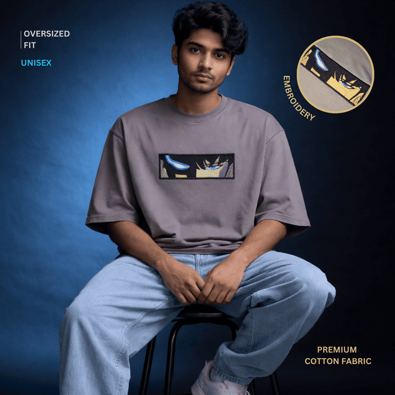 Sung Jinwoo - Solo Leveling | Oversized T-Shirt | Cool Grey