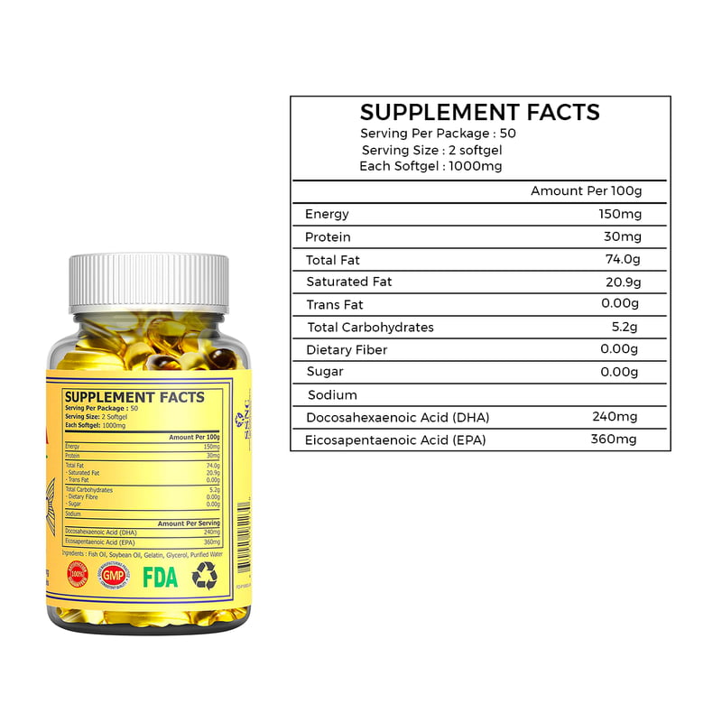 Sunline Alaska Deep Sea Fish Oil Omega-3 100mg 100softgels