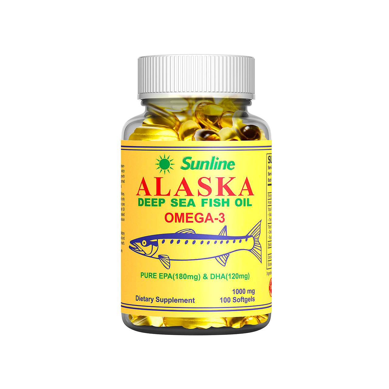 Sunline Alaska Deep Sea Fish Oil Omega-3 100mg 100softgels