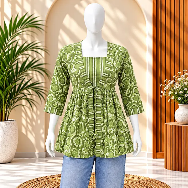 2jh green short top