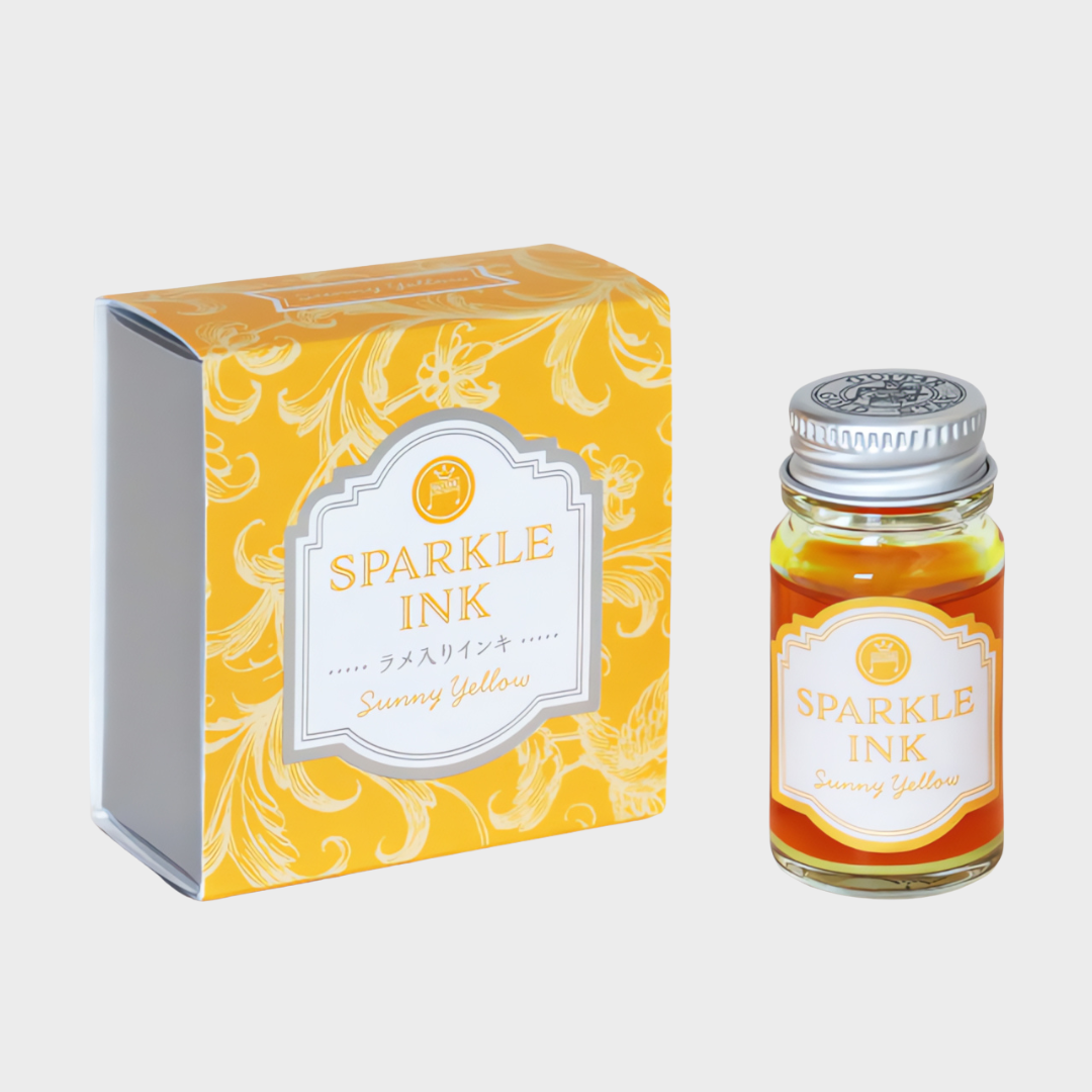 Teranishi Chemical | Ink | 12ml | Sparkle | Guitar | For Fountain Pen | Sunny Yellow