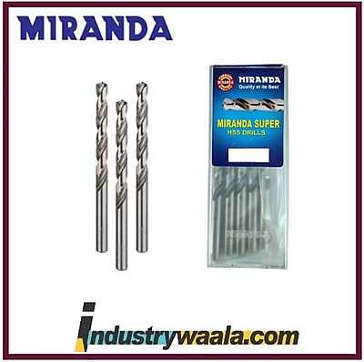 Miranda 11.60 MM Super Jobber Series M35 HSS Paraller Shank Drills Quantity - 5 Pcs
