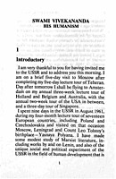 Swami Vivekananda - His Humanism