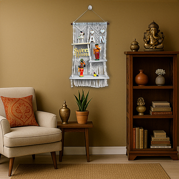 Sweet Home – Kisaan Khatha Handcrafted Customized Macramé Wall Hanging